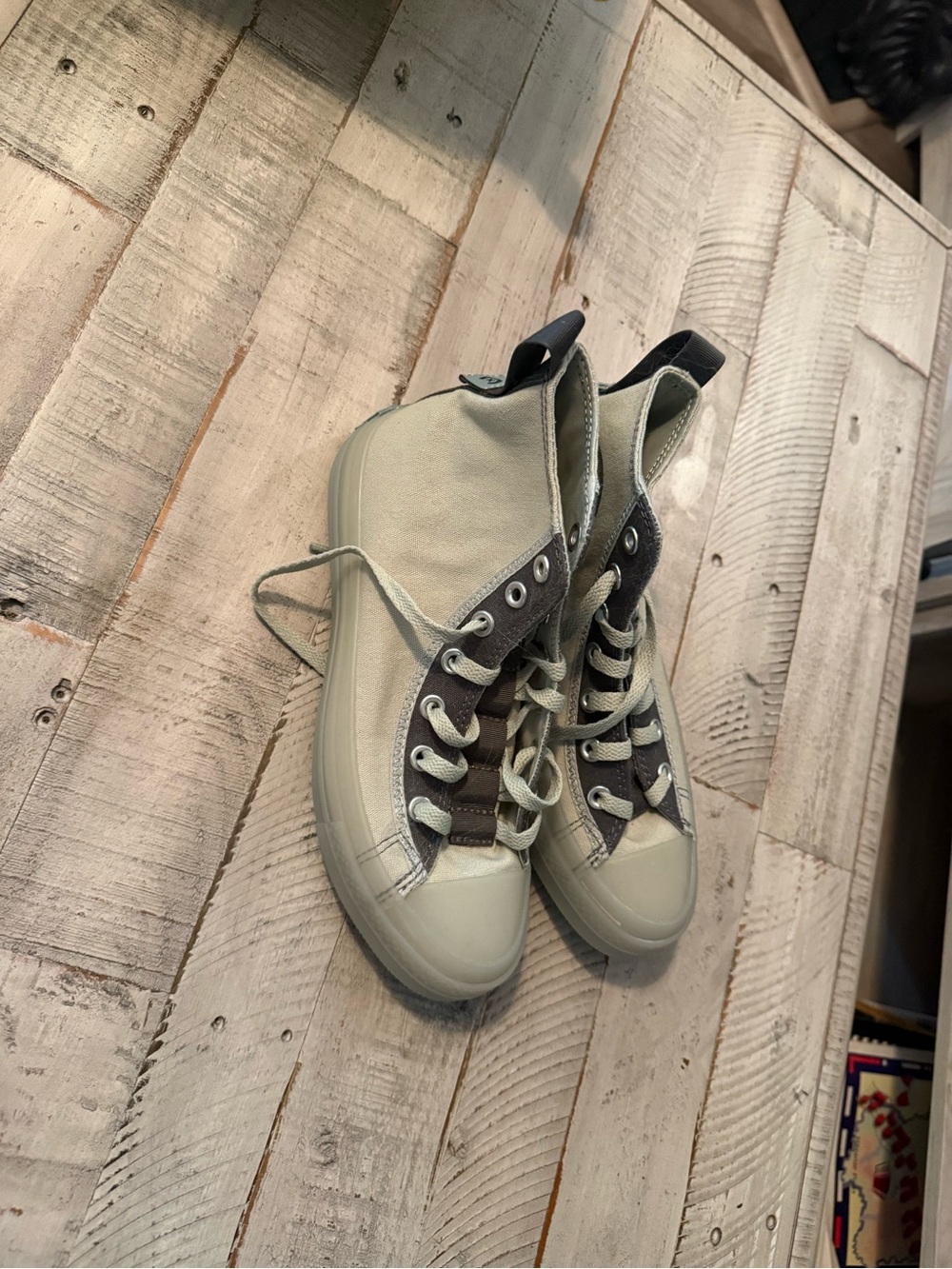 Converse Women's High-Top Sneakers in Light Olive